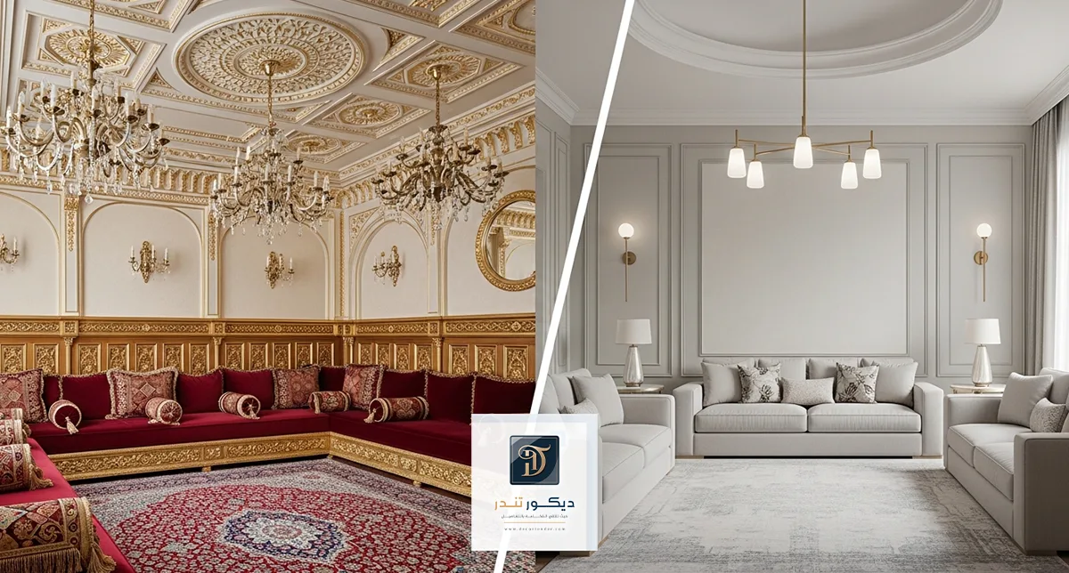 مجالس كلاسيك تصميم سعودي